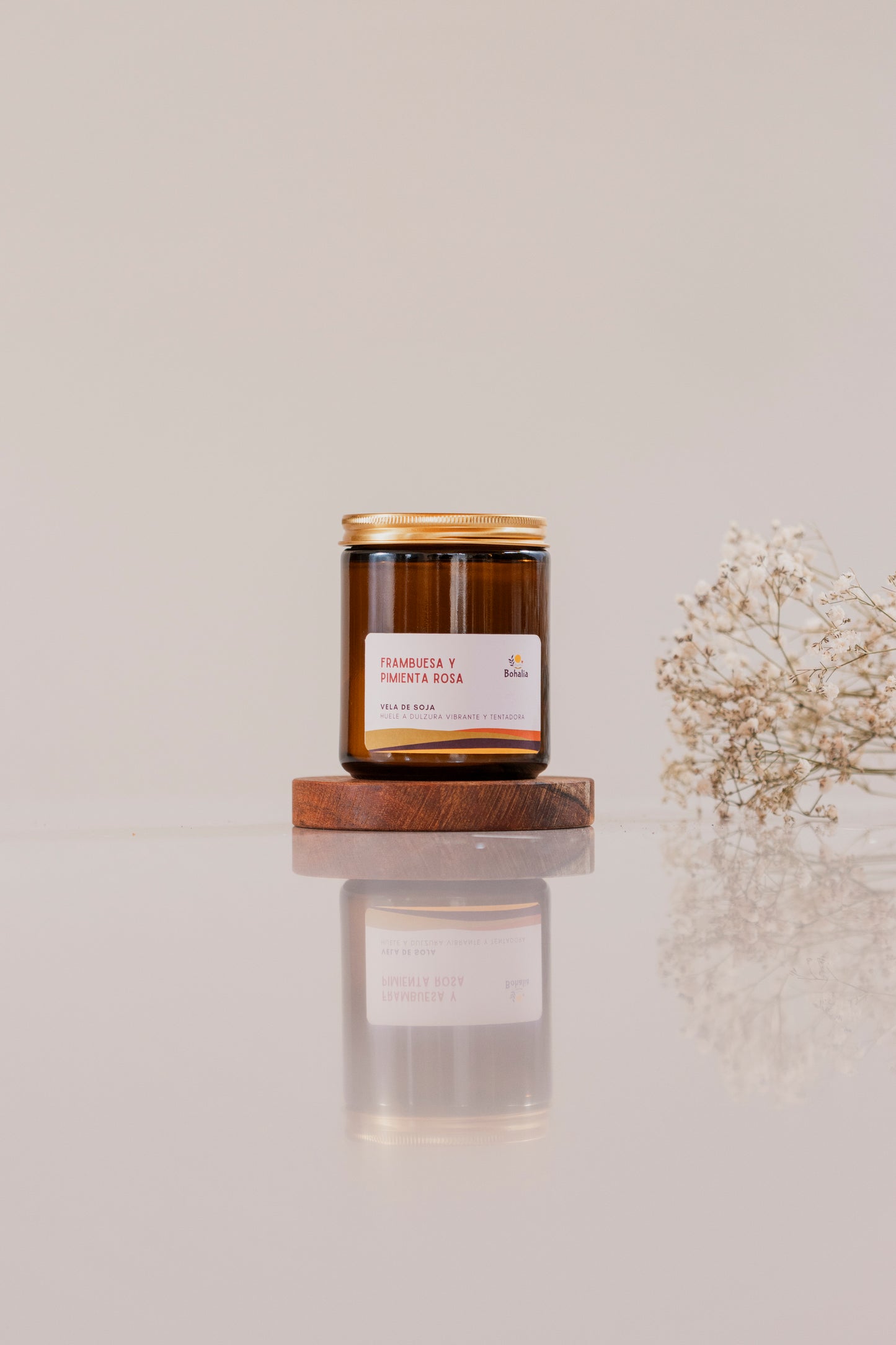 Vela Frambuesa & Pimienta Rosa