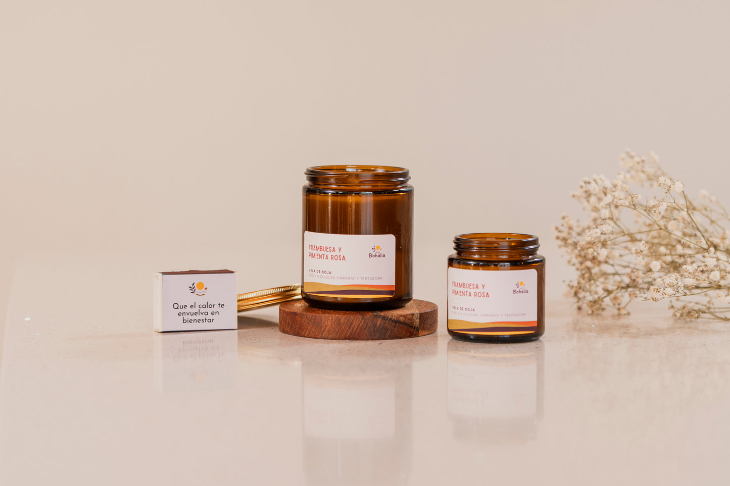 Vela Frambuesa & Pimienta Rosa