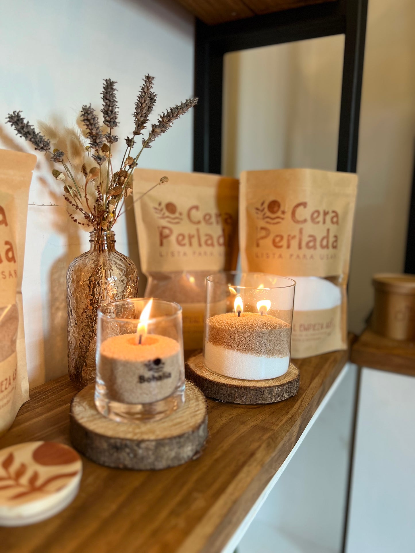 Kit Cera Perlada + Envase Premium